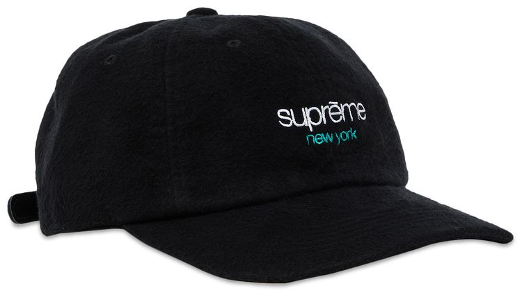 Supreme Washed Flannel 6 Panel Black
