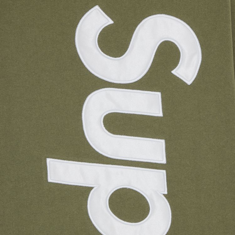 Supreme Satin Applique Sweatpant Light Olive