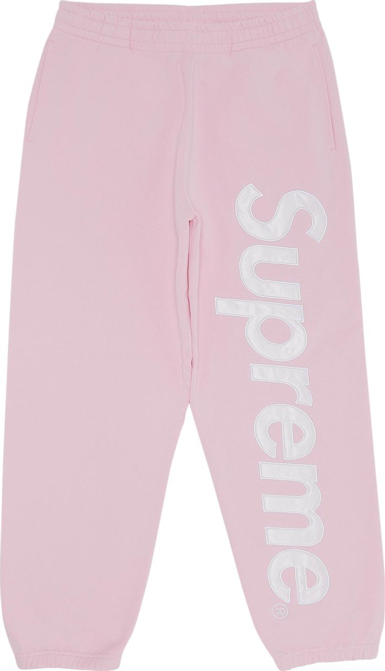 Buy Supreme Satin Appliqué Sweatpant 'Light Pink' - FW23P104 LIGHT