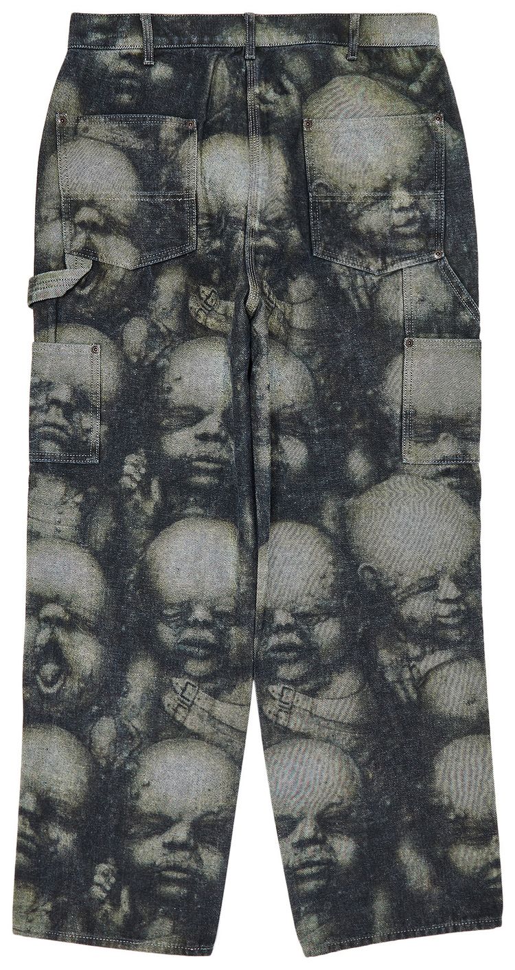Supreme HR Giger Double Knee Jean Reverse Indigo