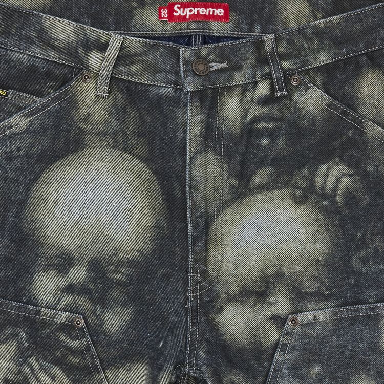 Supreme HR Giger Double Knee Jean Reverse Indigo