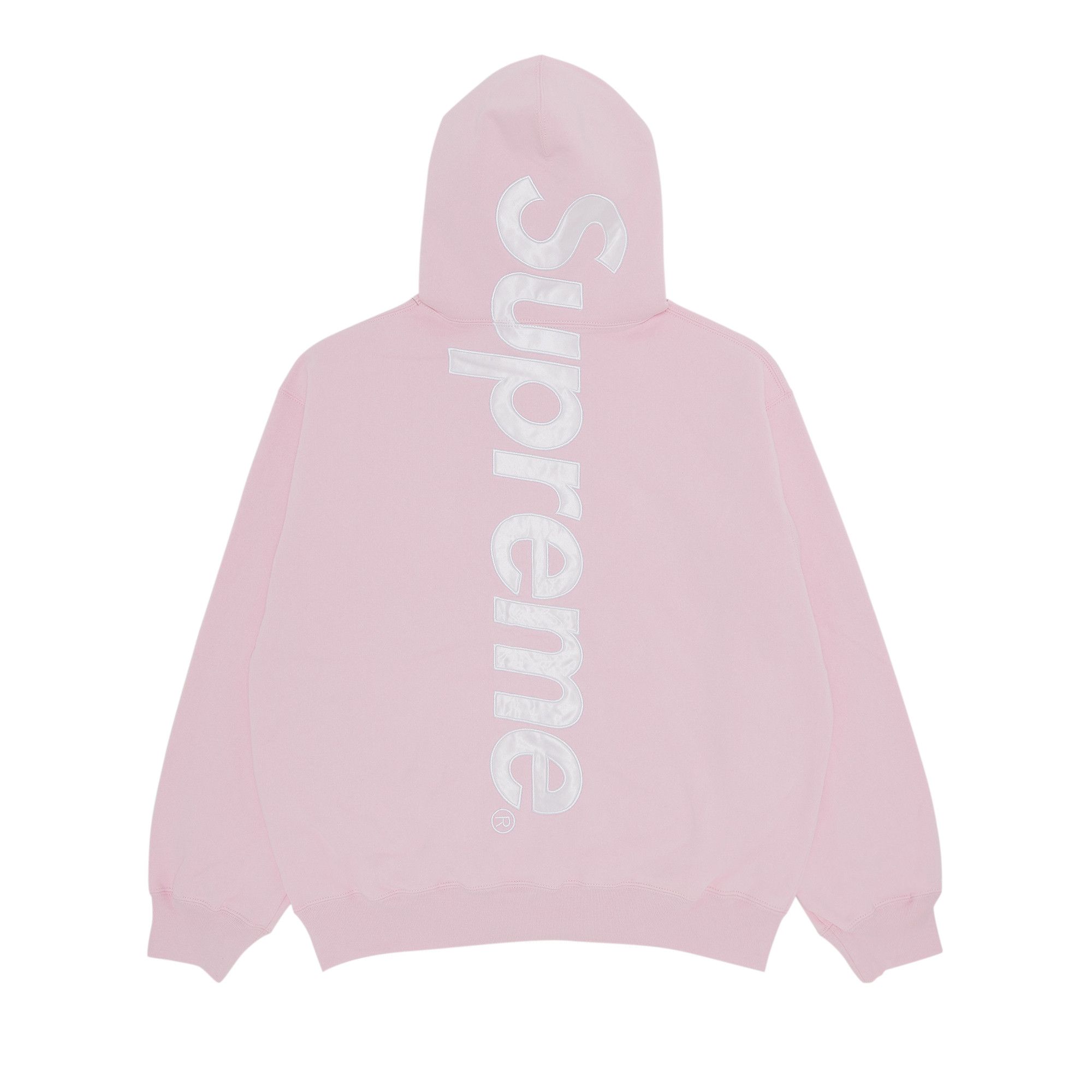 Supreme satin logo hoodie top