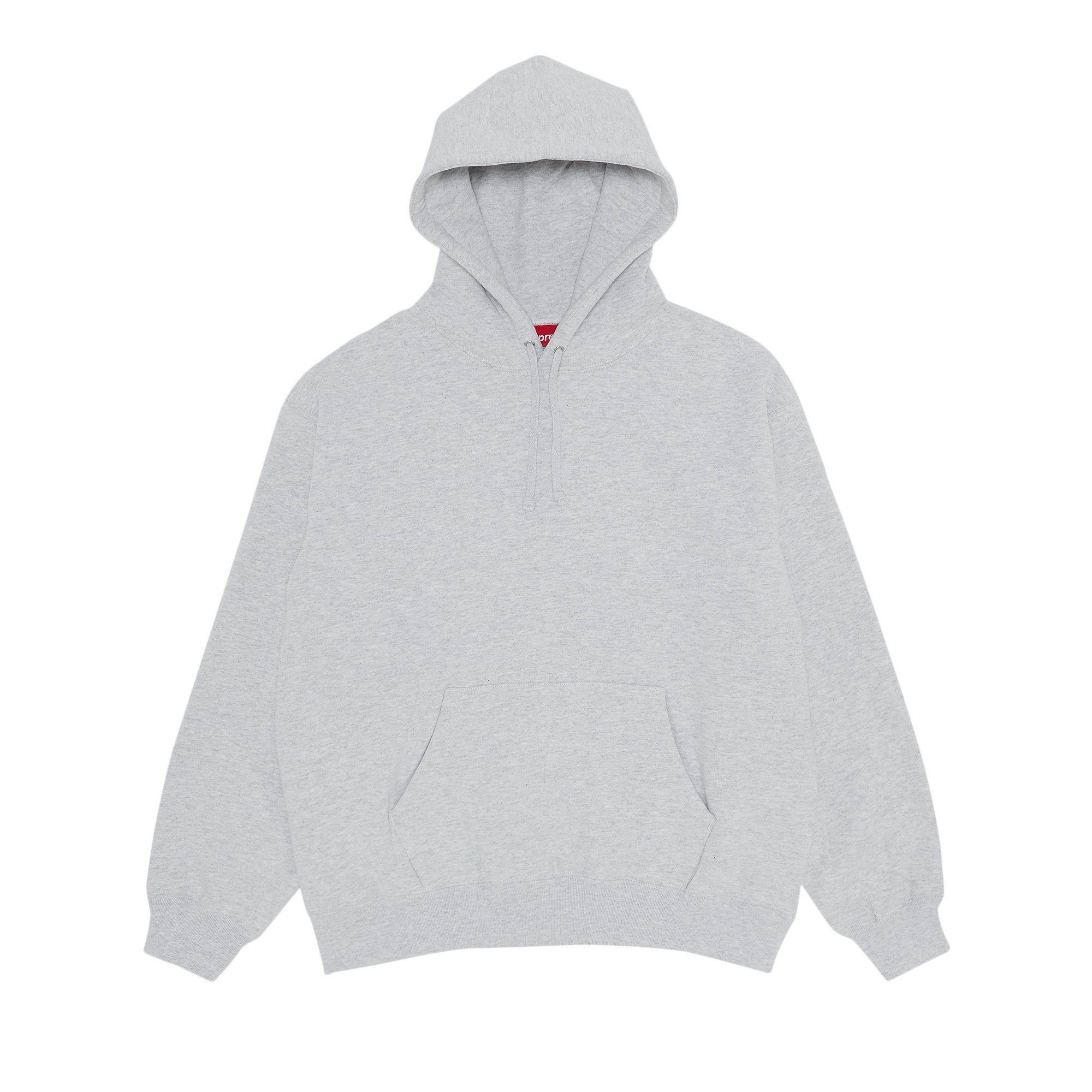 Buy Supreme Satin Appliqué Hooded Sweatshirt 'Ash Grey' - FW23SW88