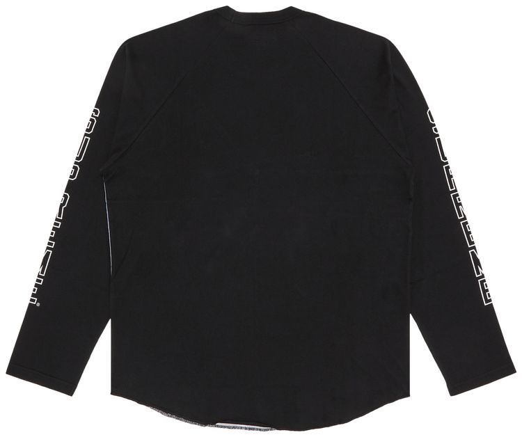 Supreme HR Giger Raglan Long Sleeve Top Black