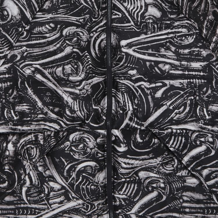 Supreme HR Giger Jacquard Down Puffer Jacket Black