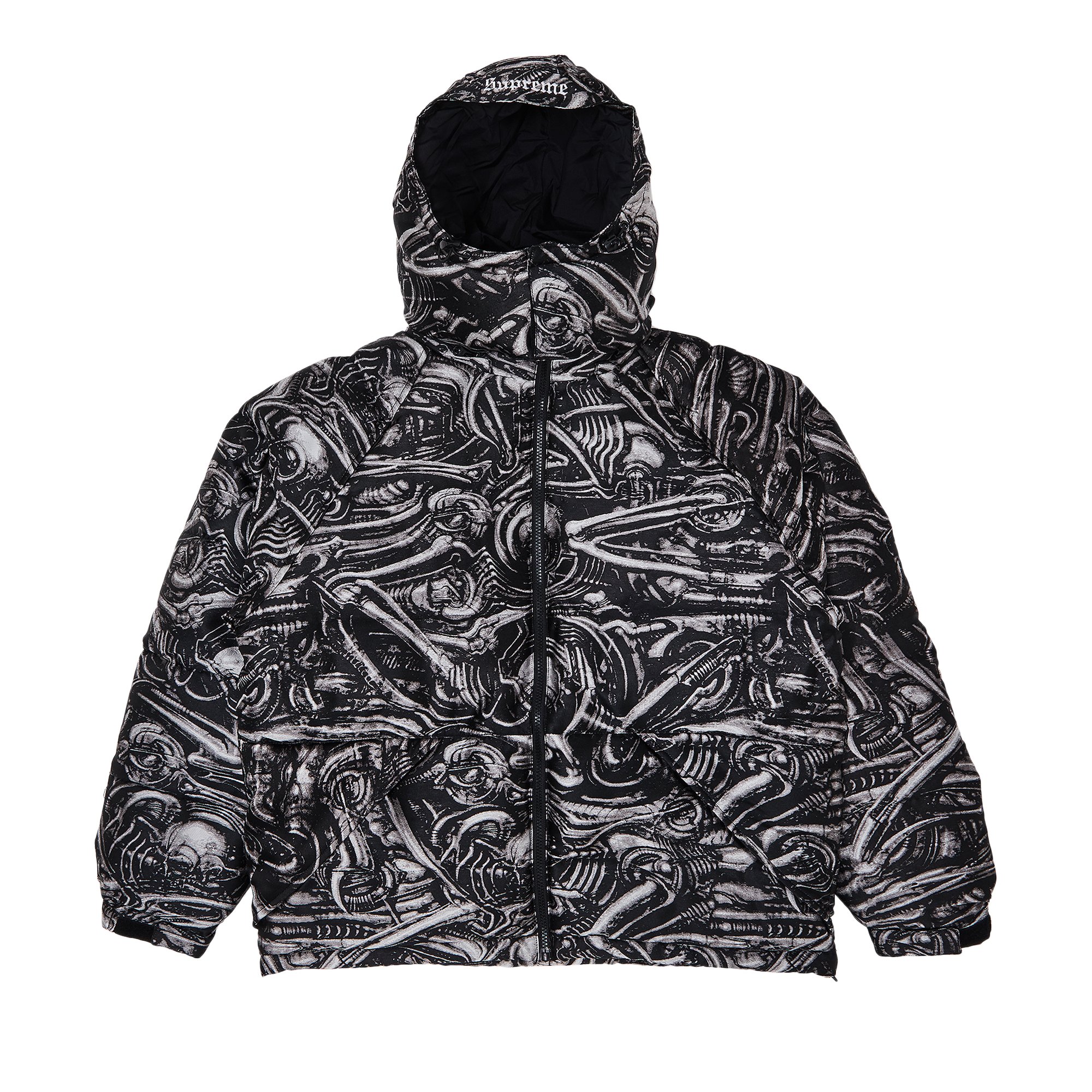 Buy Supreme H.R. Giger Jacquard Down Puffer Jacket 'Black