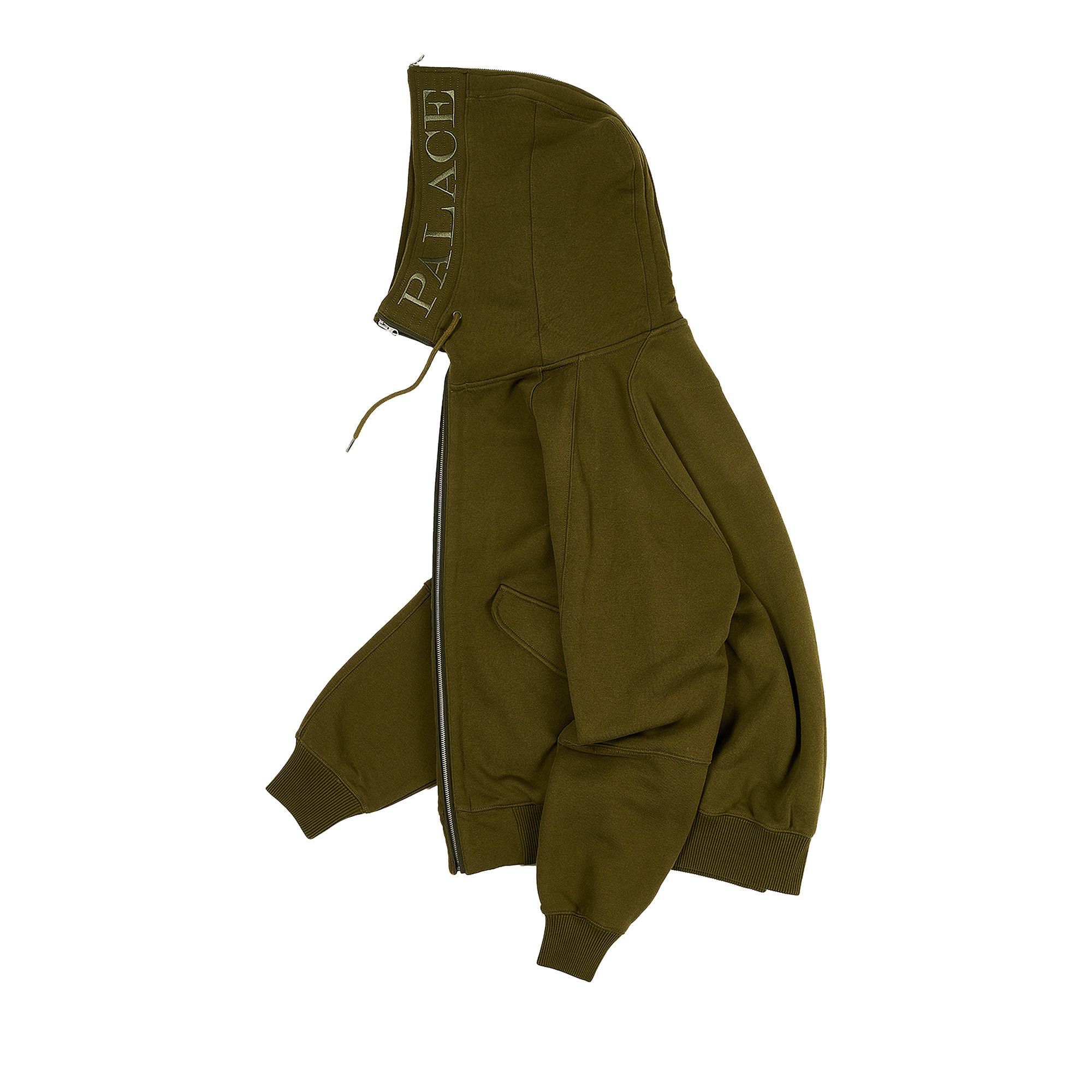 入園入学祝い Buy Palace Split Hood Bomber Sweat 'Olive' - P23CS226 | GOAT トップス