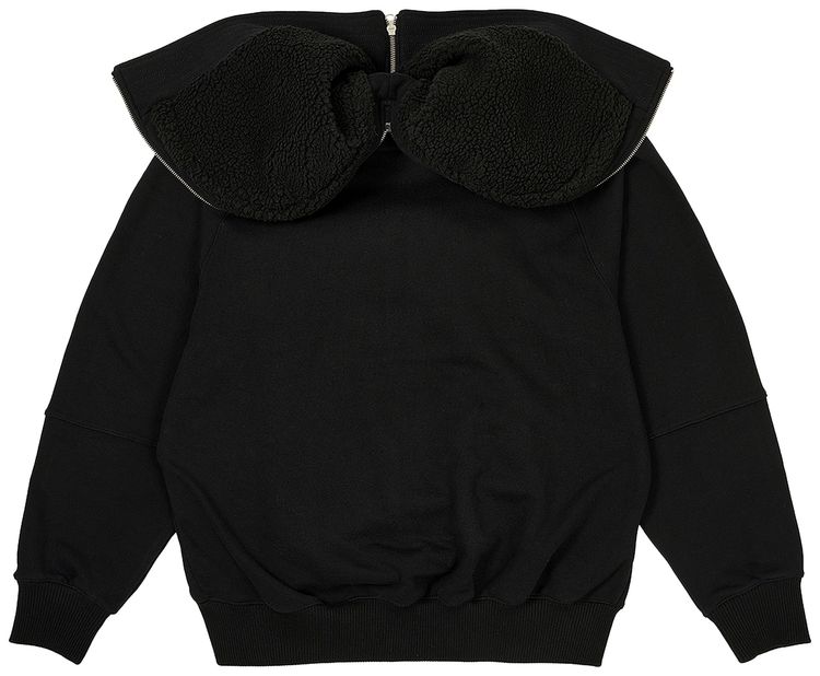 Palace Split Hood Bomber Sweat Black