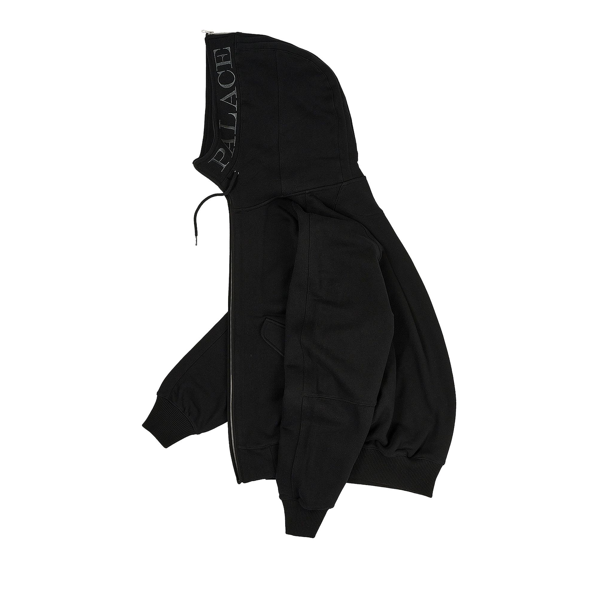 Buy Palace Split Hood Bomber Sweat 'Black' - P23CS211 | GOAT UK