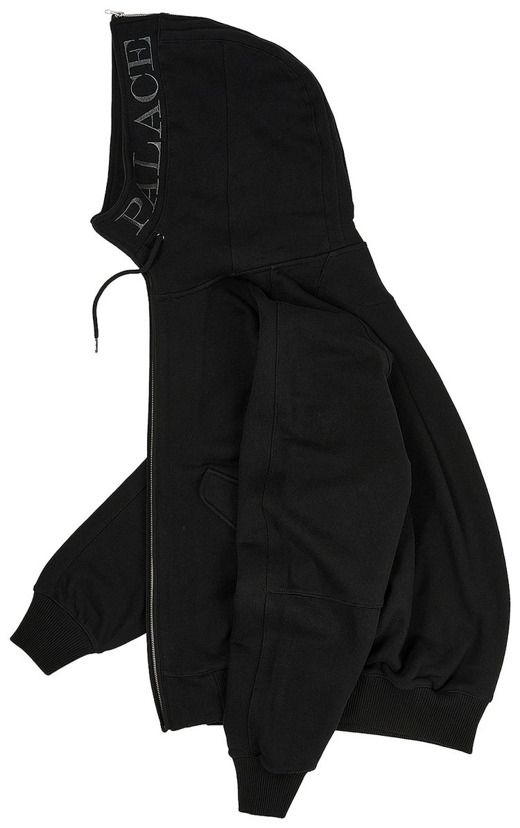 Palace Split Hood Bomber Sweat Black