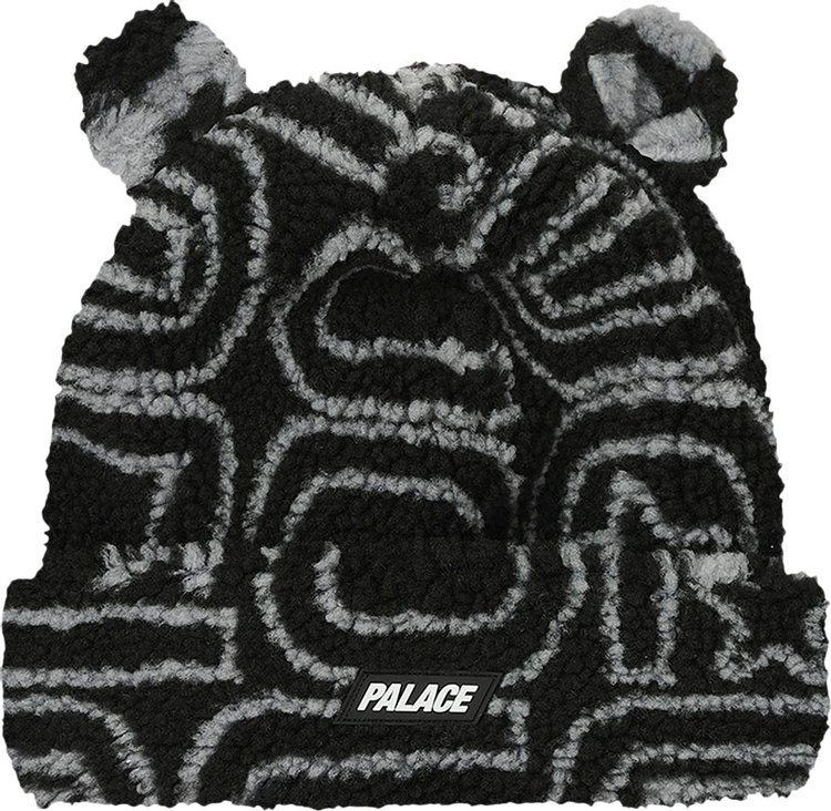 Palace Joyrex Fleece Ears Beanie 'Black'
