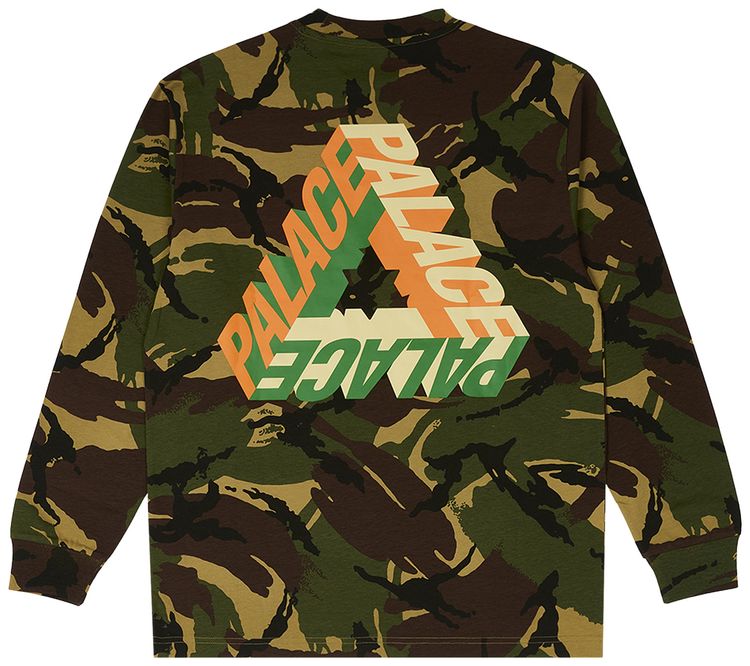 Palace P 3D Longsleeve Woodland Camo