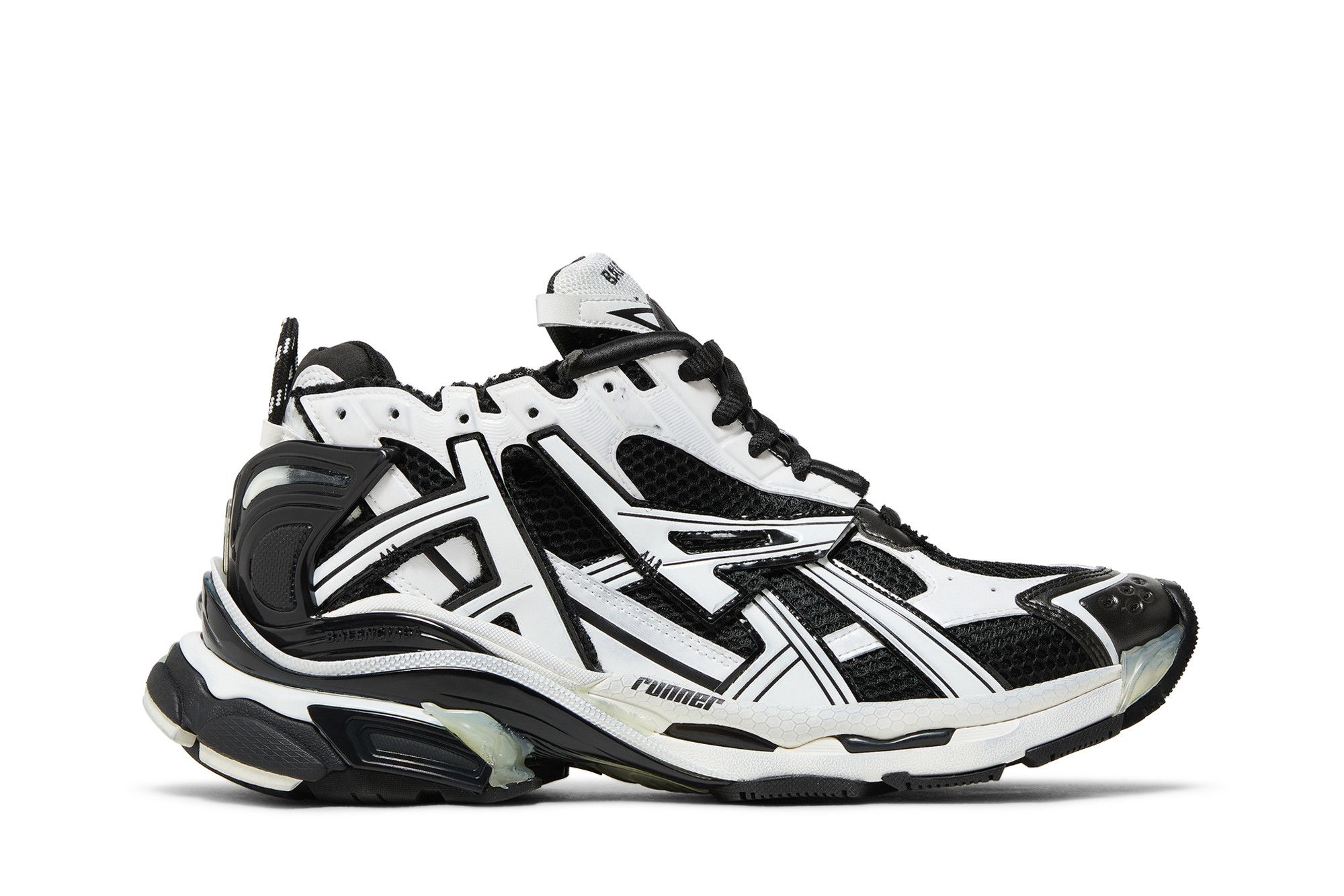 Buy Balenciaga Runner Sneaker 'Black White' - 677403 W3RB2