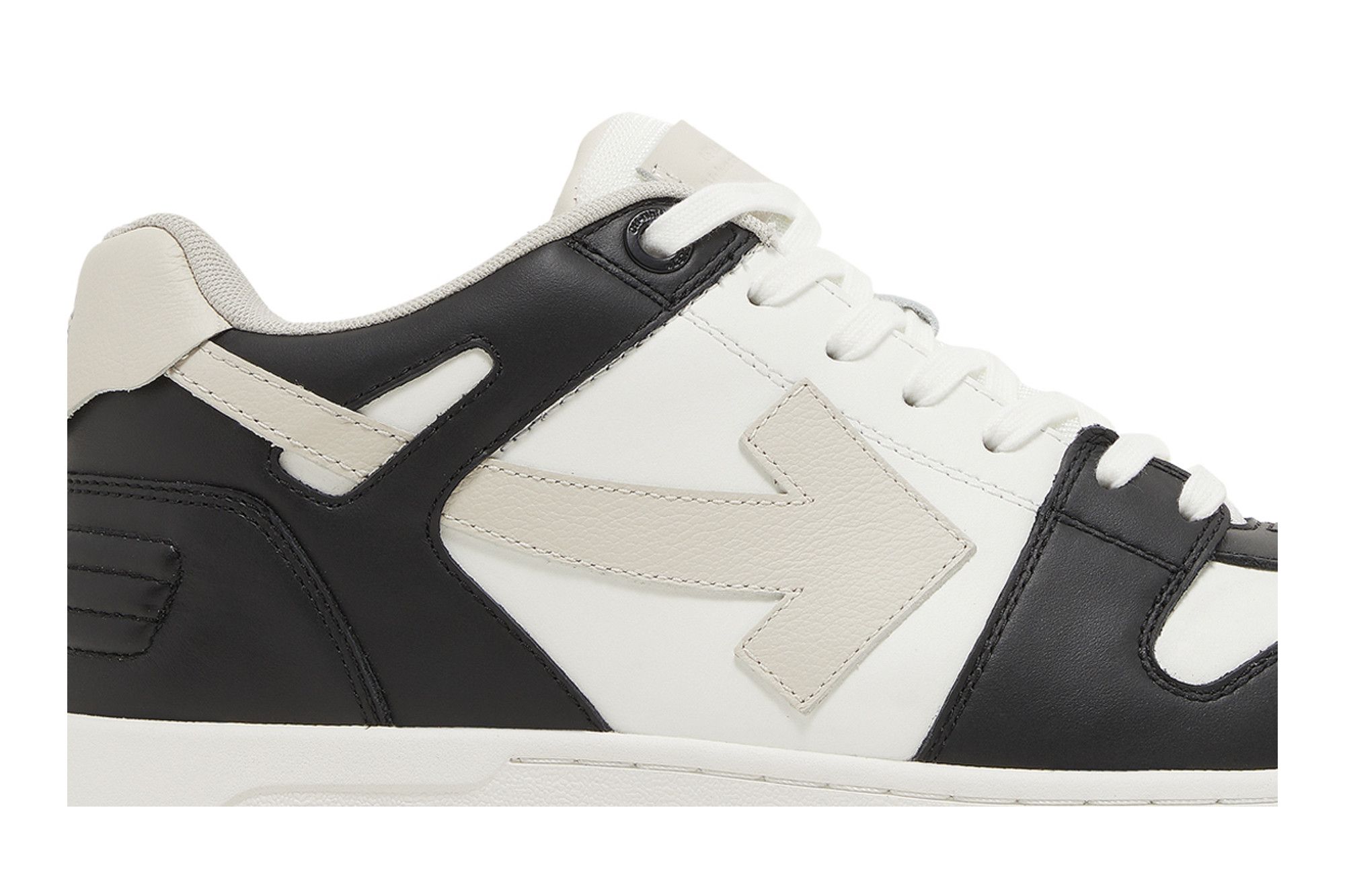 Buy Off-White Out of Office 'Black Beige' - OMIA189S22LEA001 6110