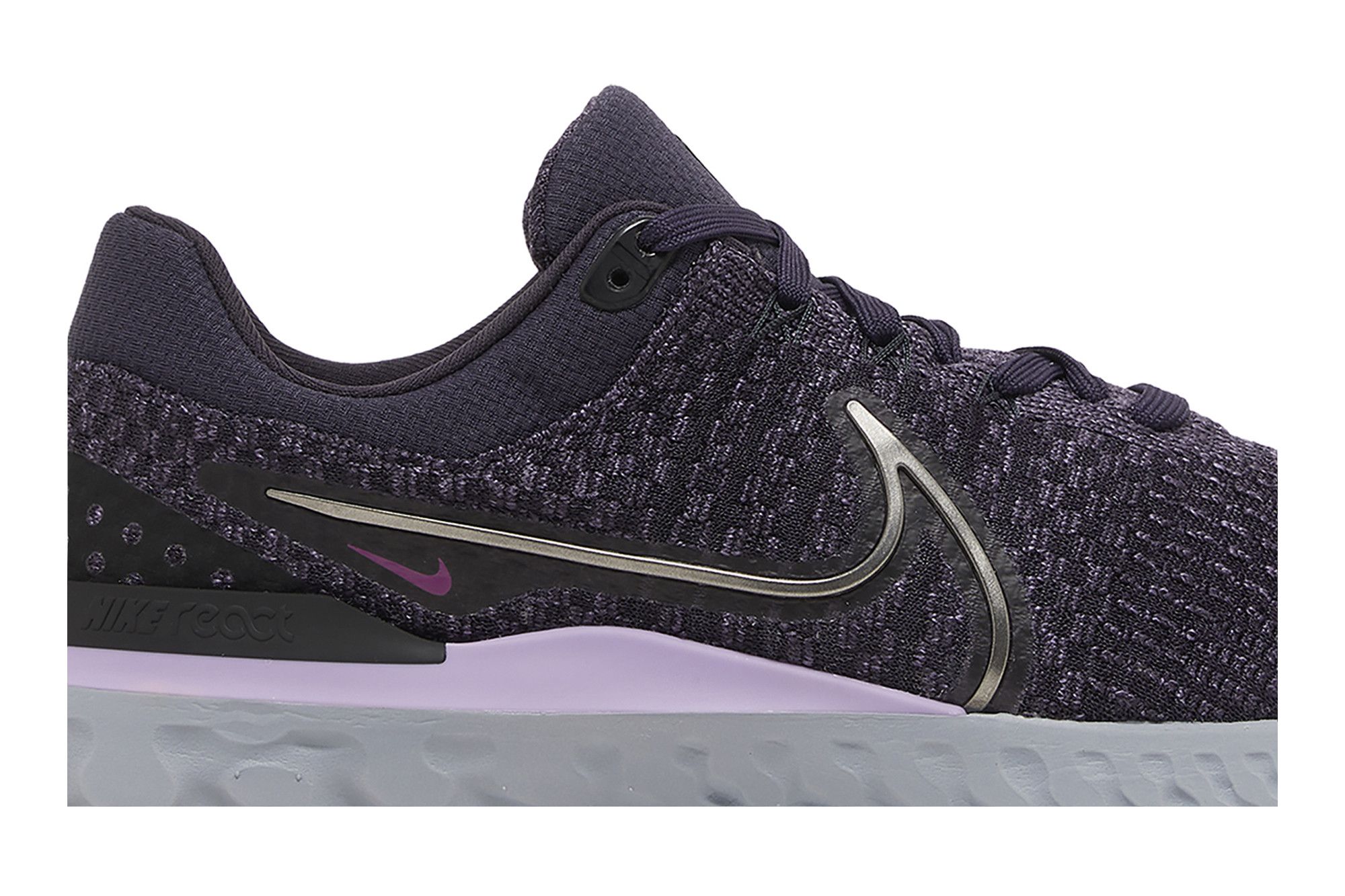 Size 10.5 React Infinity Run Flyknit 3 'Cave Purple Cool Grey'