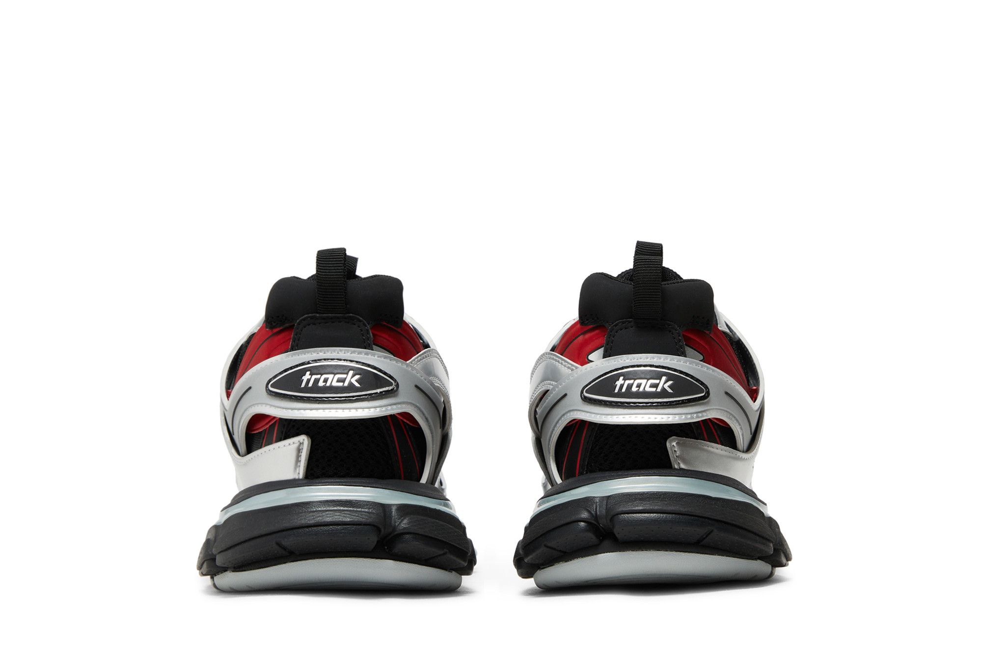 【BALENCIAGA】トラックトレーナーSilver/Red 1169 BALENCIAGA】トラックトレーナーSilver/Red 1169 靴・ブーツ