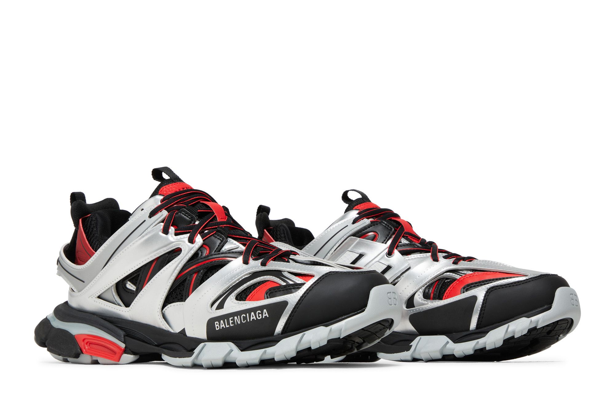 Buy Balenciaga Track Sneaker Black Red Silver 542023 W2FSA 1169 GOAT
