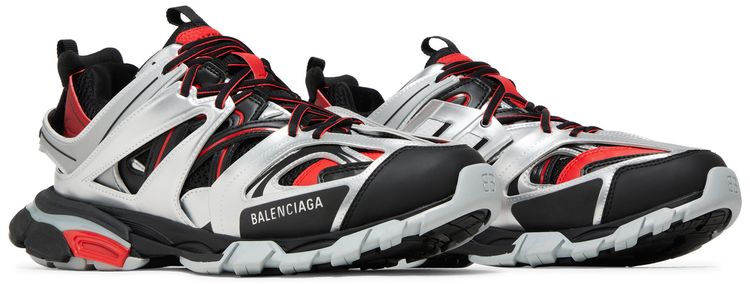 Balenciaga Track Sneaker Black Red Silver