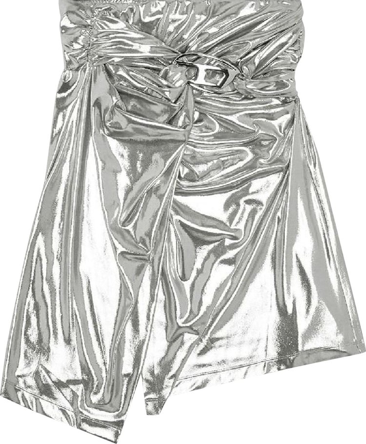 Diesel O Melt Skirt Silver