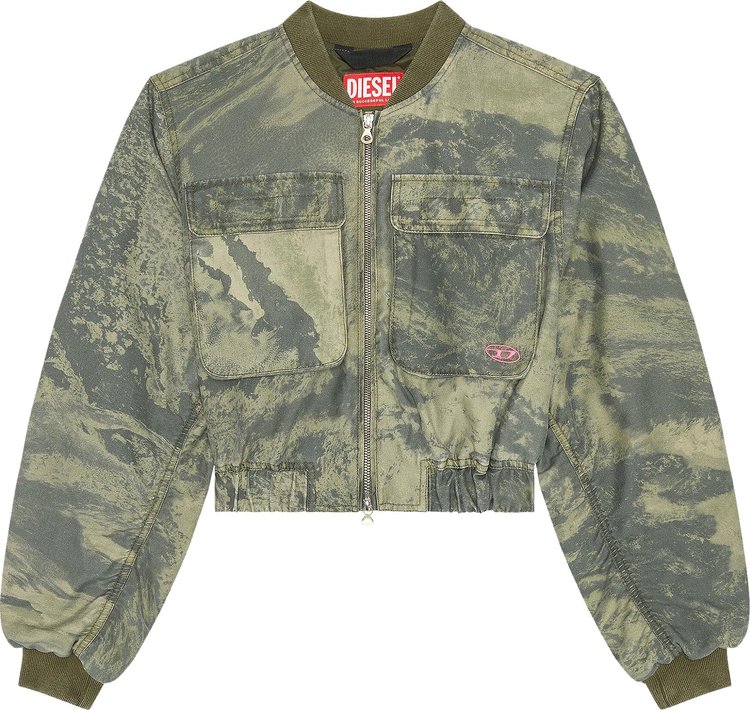 Diesel G-Khlo Camouflage Bomber Jacket 'Army Green'