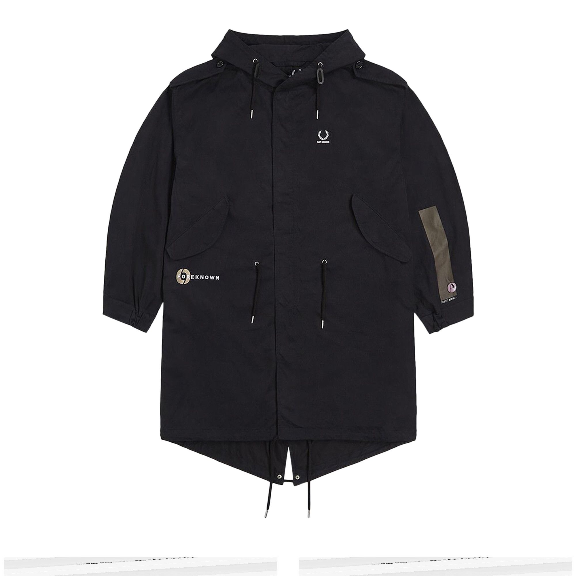 Fred perry fishtail parka black deals