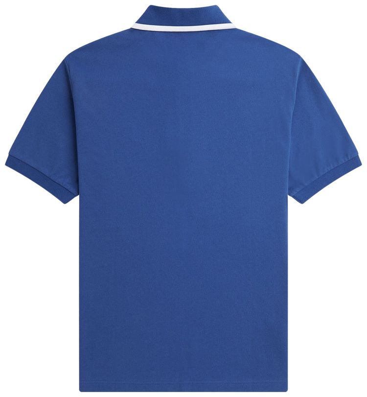 Fred Perry x Raf Simons Half Zip Polo Shirt Royal Blue