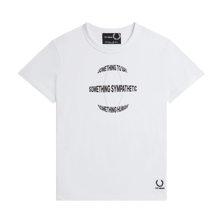 Fred Perry x Raf Simons Printed Slim T Shirt White