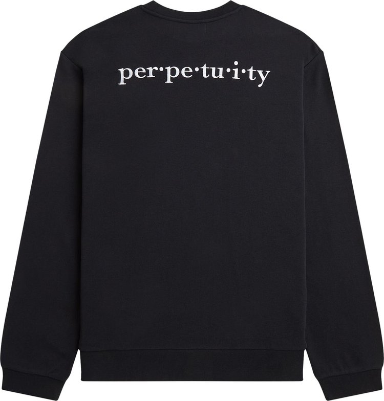 Fred Perry x Raf Simons Embroidered Sweatshirt Black