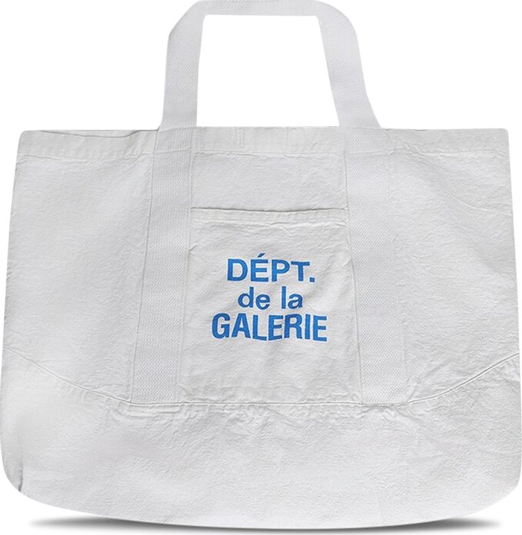 Gallery Dept. Logo Print Canvas Tote Bag 'White'