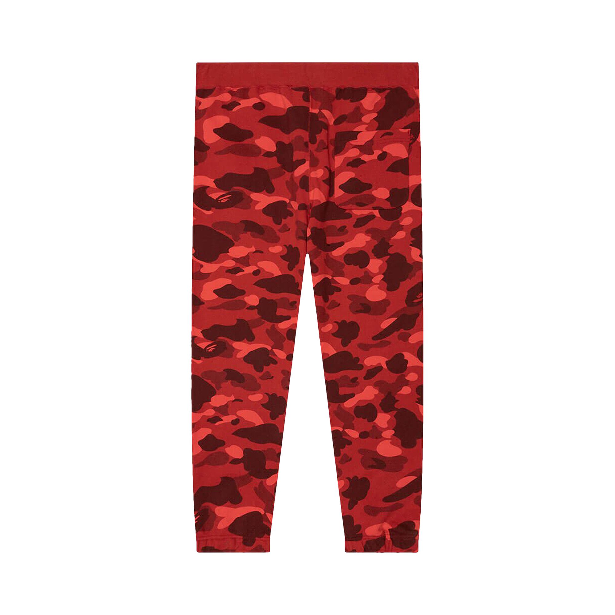 Bape red camo pants hotsell
