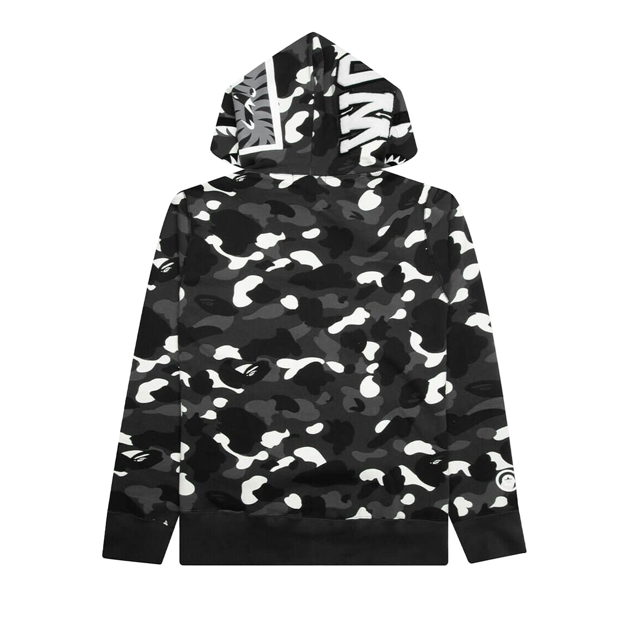Bape city camo shark hoodie glow in the dark black hotsell