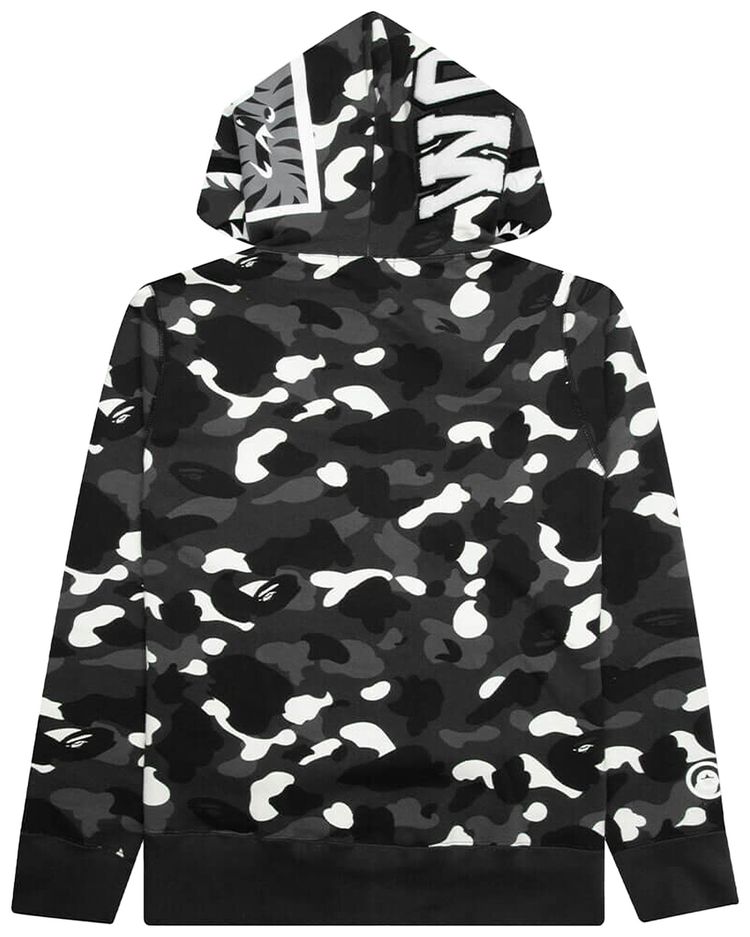 BAPE City Camo Shark Full Zip Hoodie Black