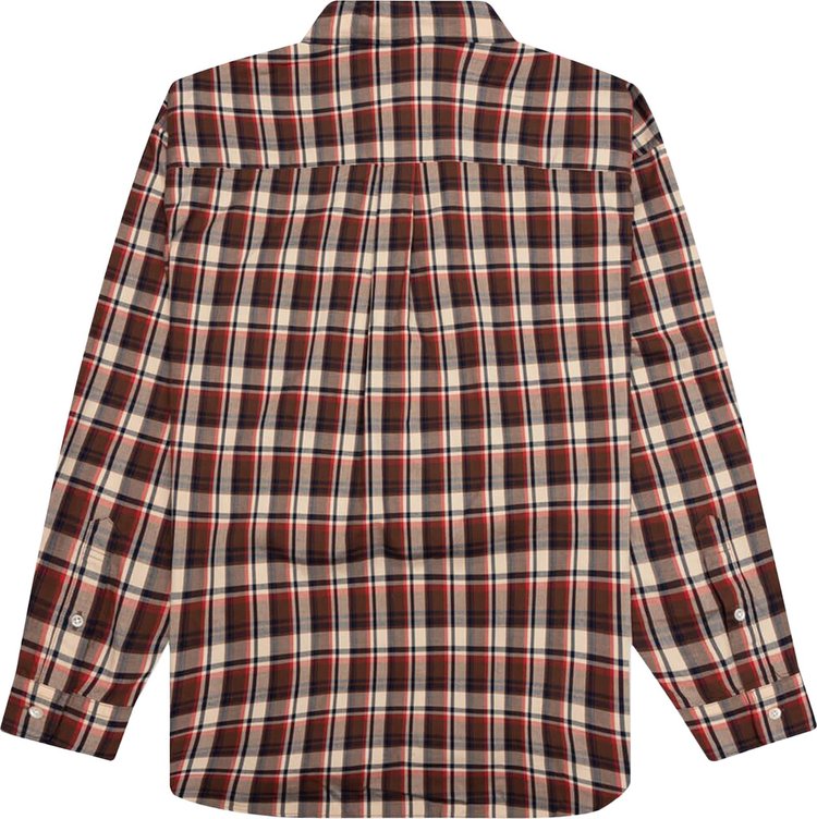 BAPE Mini Check Loose Fit Shirt Red