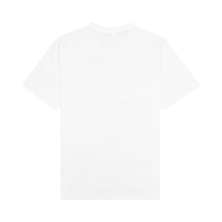 BAPE Logo Monogram College Tee WhiteNavy