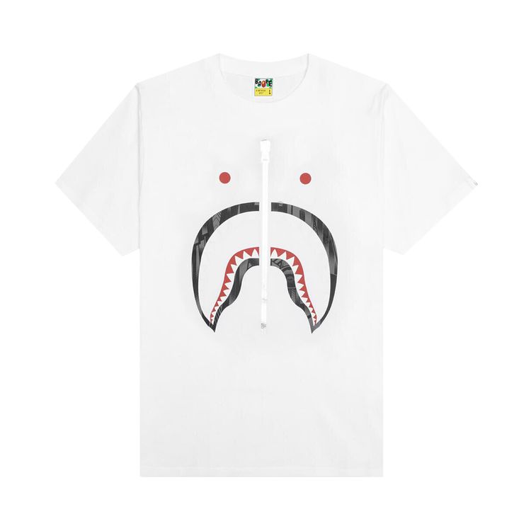 BAPE Speed Racer Shark Tee WhiteBlack