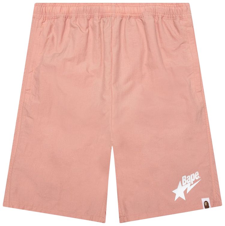 BAPE Sta Logo Beach Shorts Pink