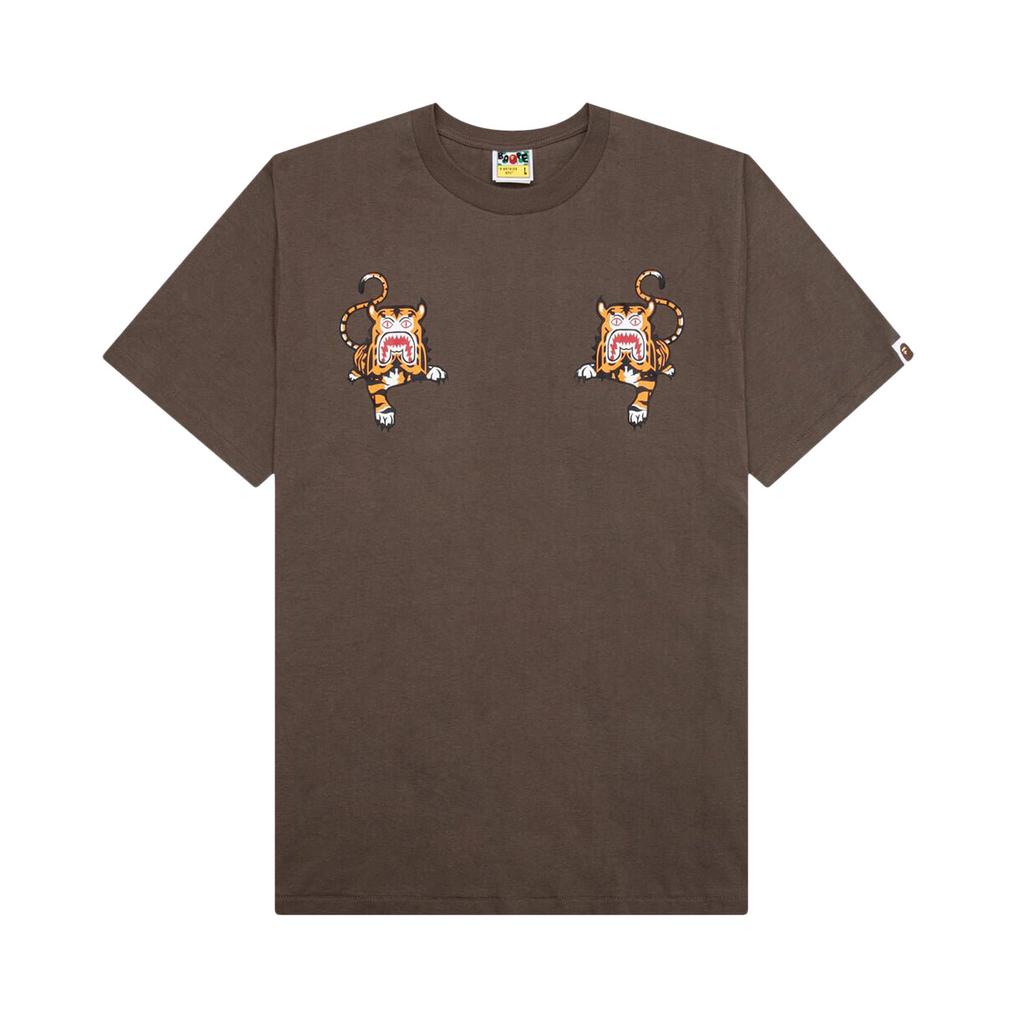 Buy BAPE Tiger Tee Brown 1J80 110 049 BROWN GOAT DE