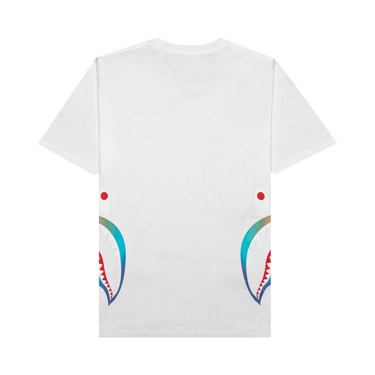 BAPE Gradation Side Shark Tee White
