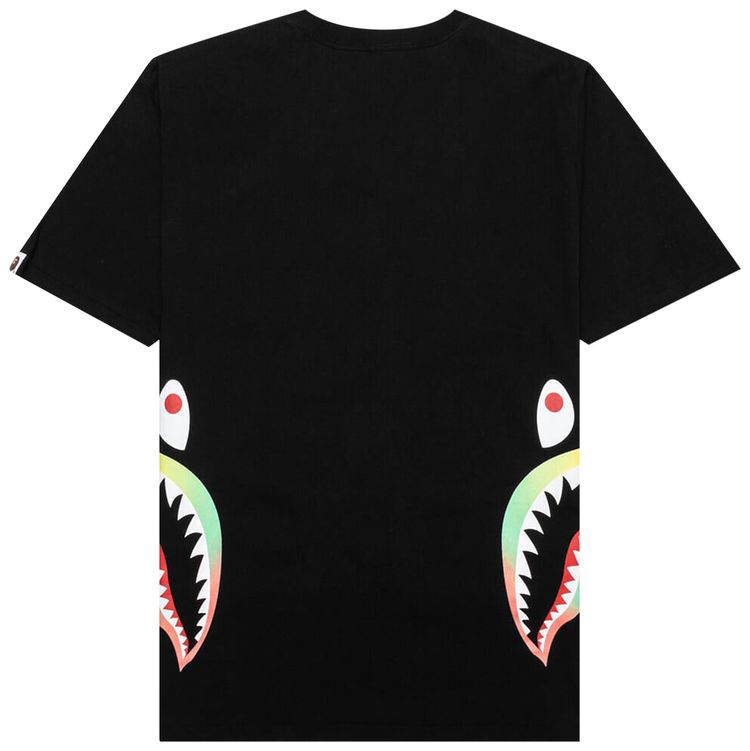 BAPE Gradation Side Shark Tee Black