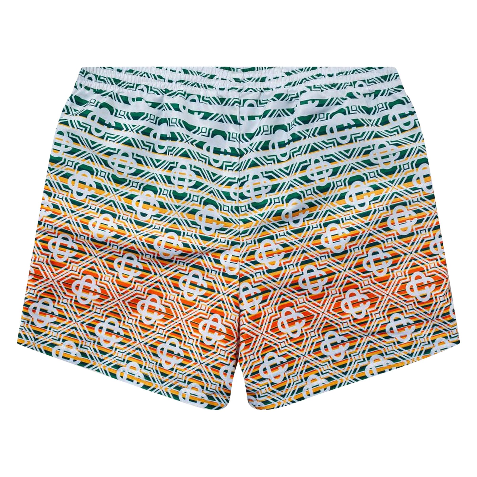 水着 Casablanca MS23 TR 032 02 PRINTED Swim shorts Buy Casablanca Printed Swim Trunks 'Stripe Monogram' - MF23