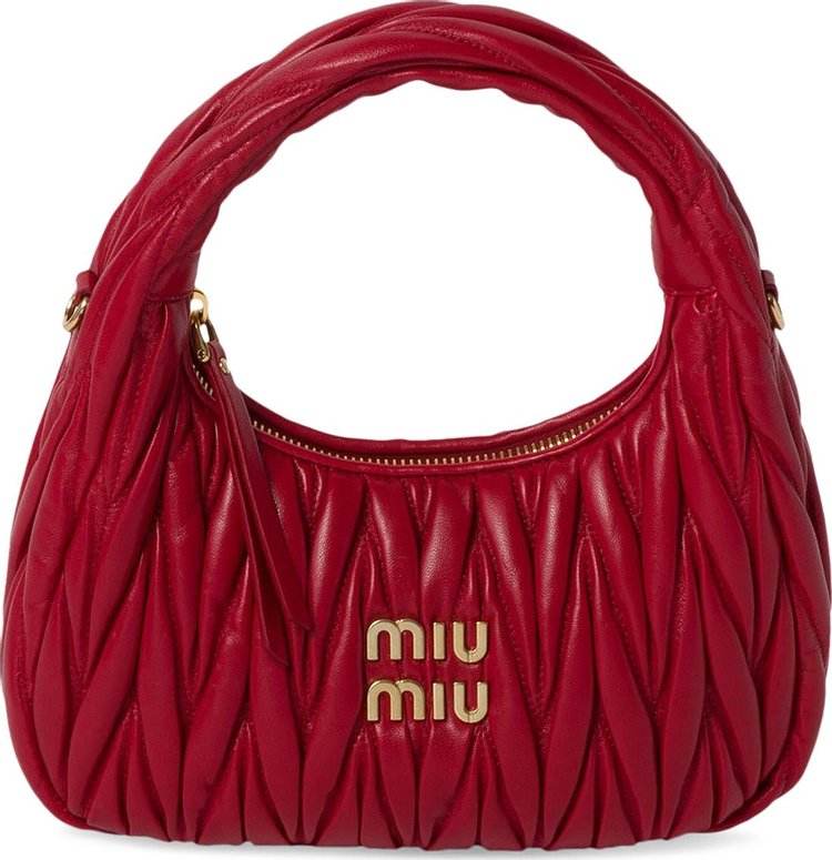 Miu Miu Mini Hobo Bag 'Rosso'
