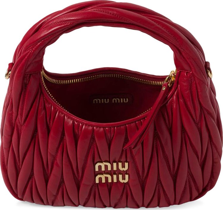 Miu Miu Mini Hobo Bag Rosso