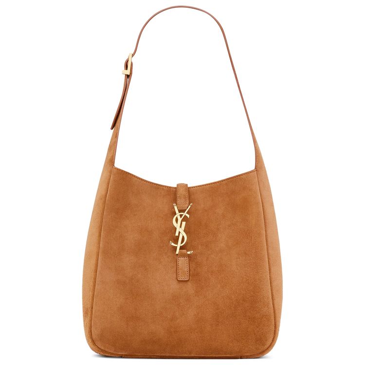 Saint Laurent Le 5 A 7 Suede Shoulder Bag Snuff