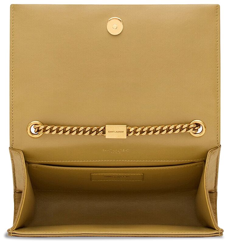 Saint Laurent Small Kate Leather Shoulder Bag Sahara Beige