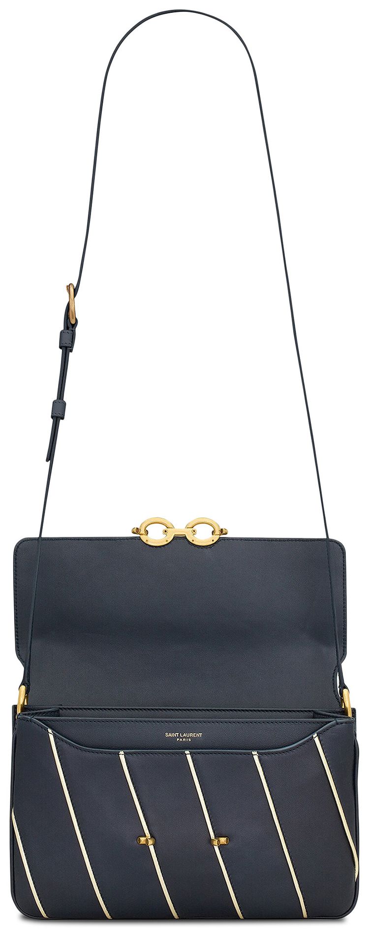 Saint Laurent Le Maillon Satchel Deep Marine