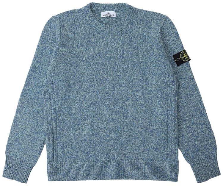 Stone Island Crewneck Sweatshirt Bright Blue