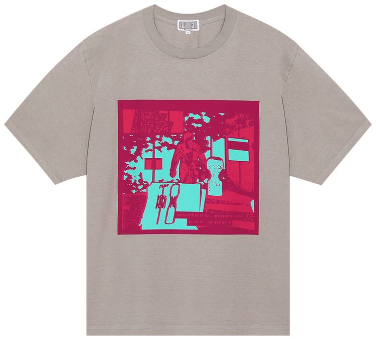 Cav Empt Overdye Useless Energy Tee Grey