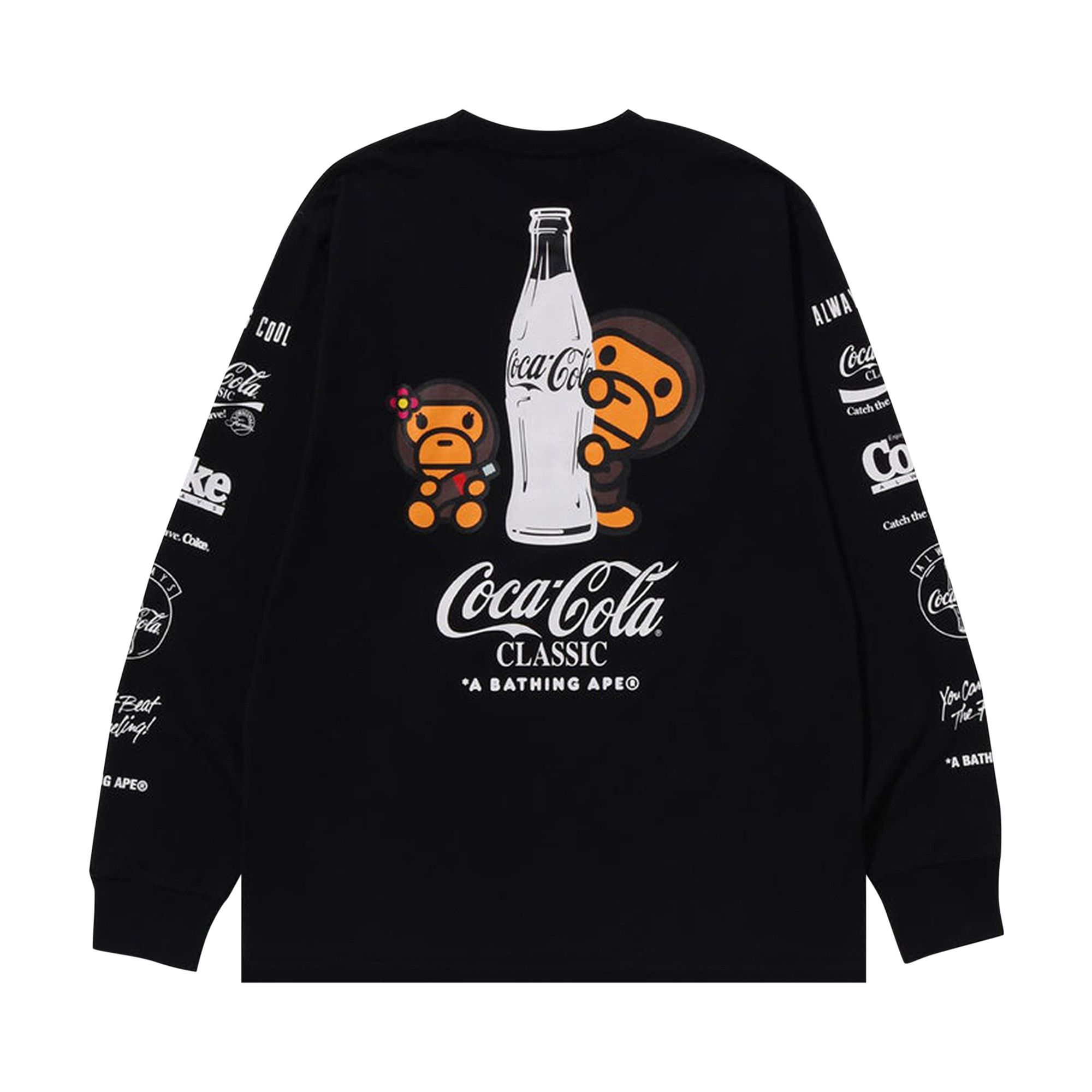 Buy BAPE x Coca Cola Milo Long Sleeve Tee Black 2J73 111 901 BLACK GOAT CA