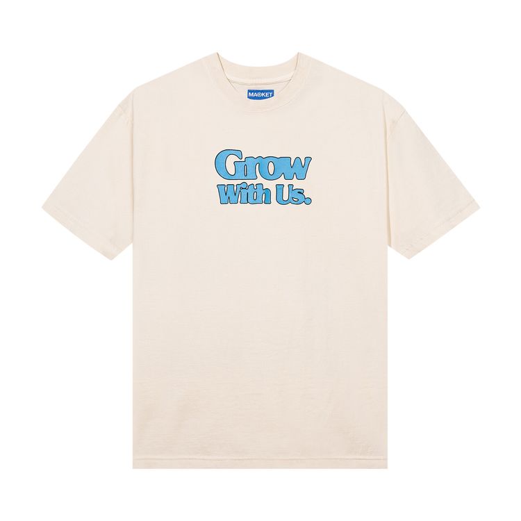 Market Grow With Us T Shirt Ecru