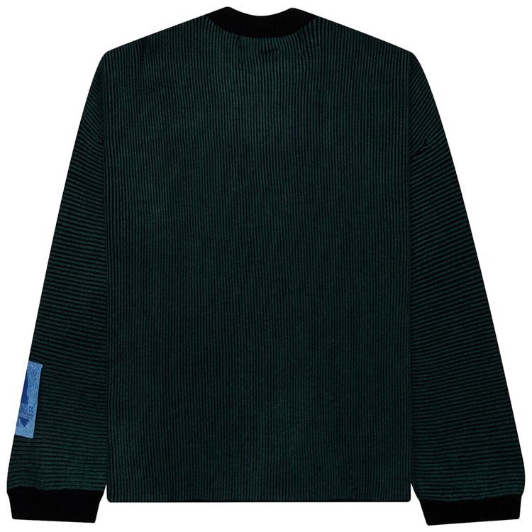 Jungles Two Tone Rib Knit GreenBlack